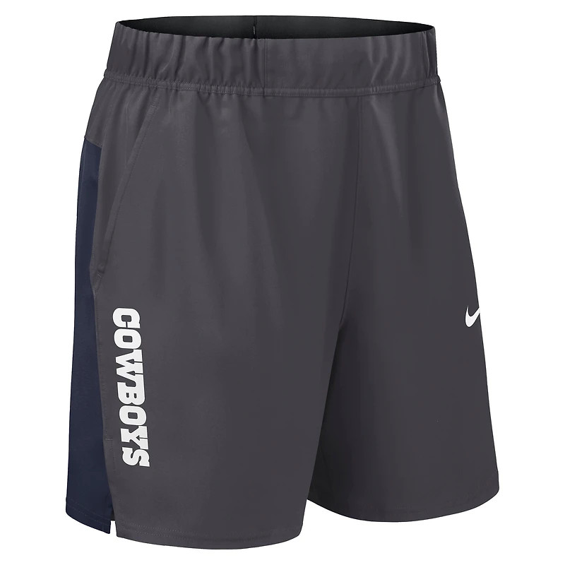 Short Nike gris tissé Victory Dri-FIT des Cowboys de Dallas pour homme