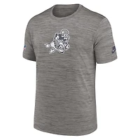 T-shirt de performance avec logo alternatif Nike Heather Charcoal pour hommes des Dallas Cowboys 2023