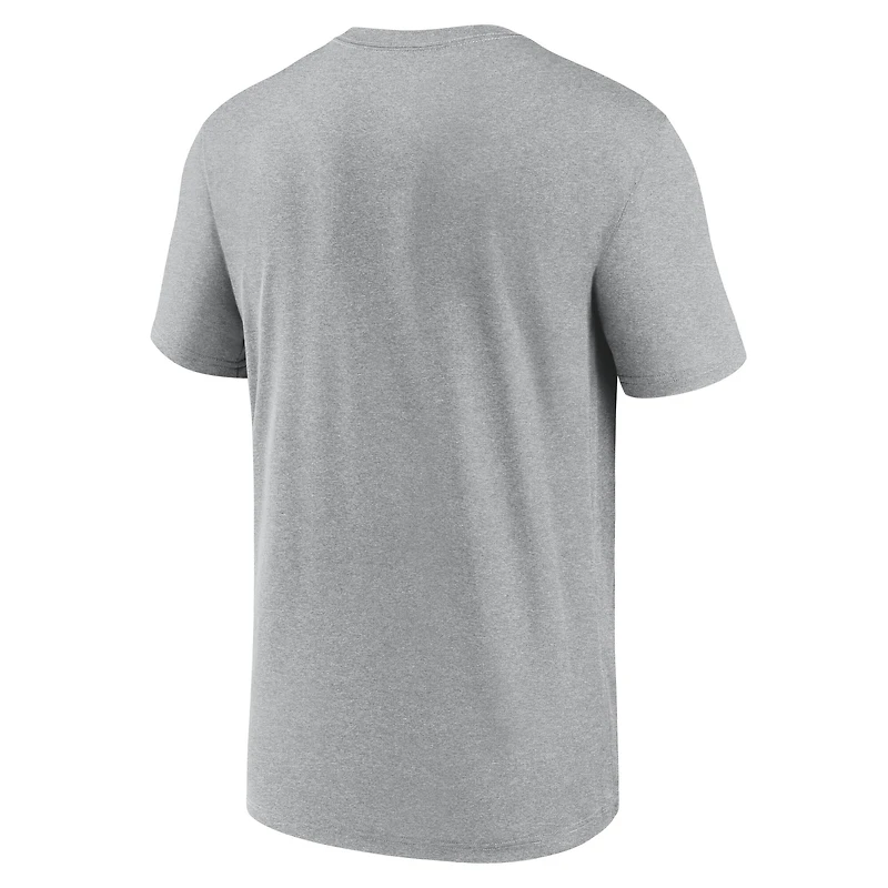 T-shirt Nike Local Them gris foncé chiné pour homme des Cowboys de Dallas