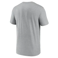 T-shirt Nike Local Them gris foncé chiné pour homme des Cowboys de Dallas
