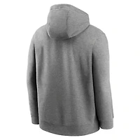 Sweat à capuche polaire Nike Rewind Club gris chiné pour homme