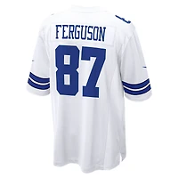 Maillot de match Nike Jake Ferguson pour hommes, blanc, Dallas Cowboys
