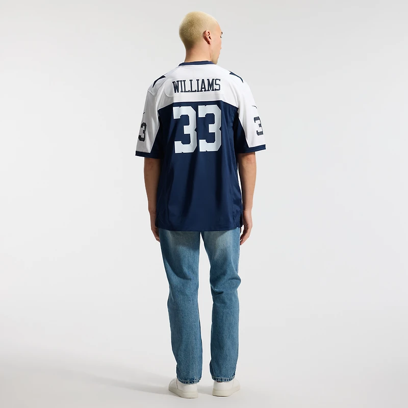 Men's Nike Javonte Williams White Dallas Cowboys Game Jersey