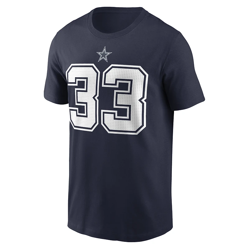 Men's Nike Javonte Williams Navy Dallas Cowboys Name & Number T-Shirt