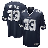 Men's Nike Javonte Williams Navy Dallas Cowboys Team Game Jersey