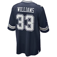 Men's Nike Javonte Williams Navy Dallas Cowboys Team Game Jersey