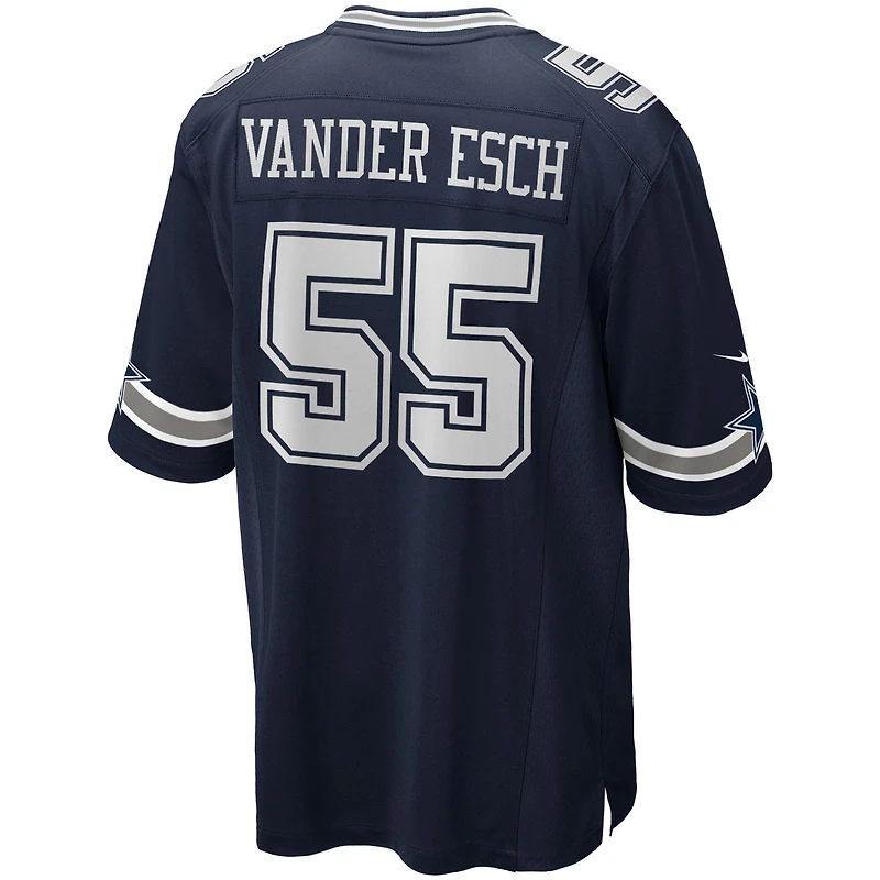 Men's Nike Leighton Vander Esch Navy Dallas Cowboys Team Game Jersey