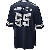 Men's Nike Leighton Vander Esch Navy Dallas Cowboys Team Game Jersey