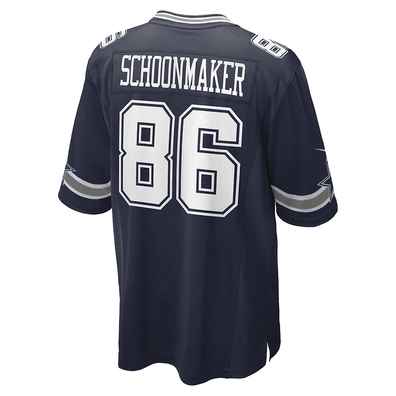 Men's Nike Luke Schoonmaker  Navy Dallas Cowboys Team Game Jersey