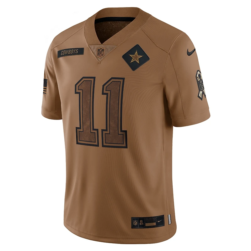 Maillot Nike Micah Parsons marron Dallas Cowboys 2023 Salute To Service Limited pour homme