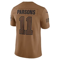 Maillot Nike Micah Parsons marron Dallas Cowboys 2023 Salute To Service Limited pour homme