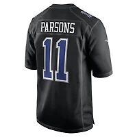 Men's Nike Micah Parsons Carbon Black Dallas Cowboys Fashion Game Jersey