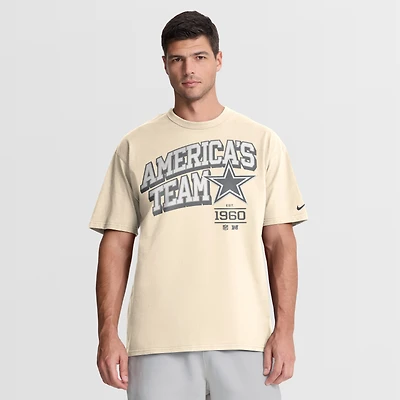 Men's Nike Natural Dallas Cowboys Vintage Mod Blown Away Max90 T-Shirt