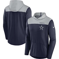 Men's Nike Navy/Gray Dallas Cowboys Athletic Lockup Lightweight Hoodie