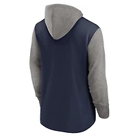 Sweat à capuche Nike Dallas Cowboys Team Impact color block bleu marine/gris pour homme