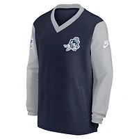Coupe-vent Nike pour hommes, bleu marine, Dallas Cowboys 2023 Sideline, col en V