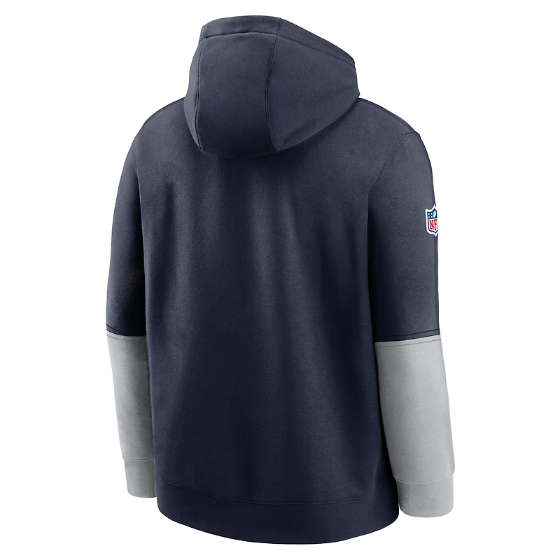 Sweat à capuche Nike bleu marine Dallas Cowboys 2024 Sideline Club pour homme
