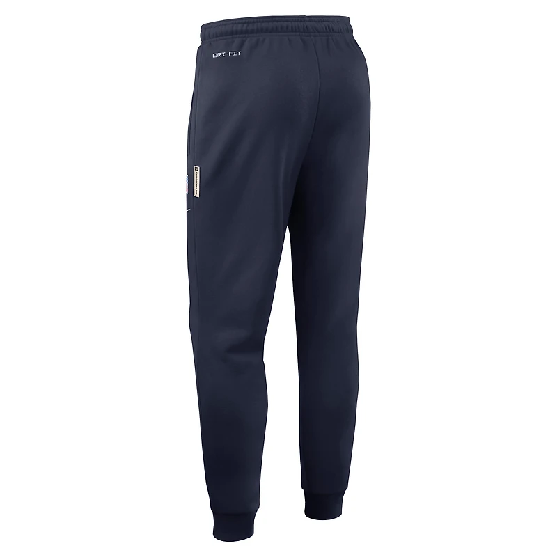 Men's Nike Navy Dallas Cowboys 2025 Sideline Standard Issue Ground Game Dri-FIT Taper Pants