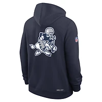 Men's Nike Navy Dallas Cowboys Alt Sideline Standard Issue Dri-FIT Hoodie