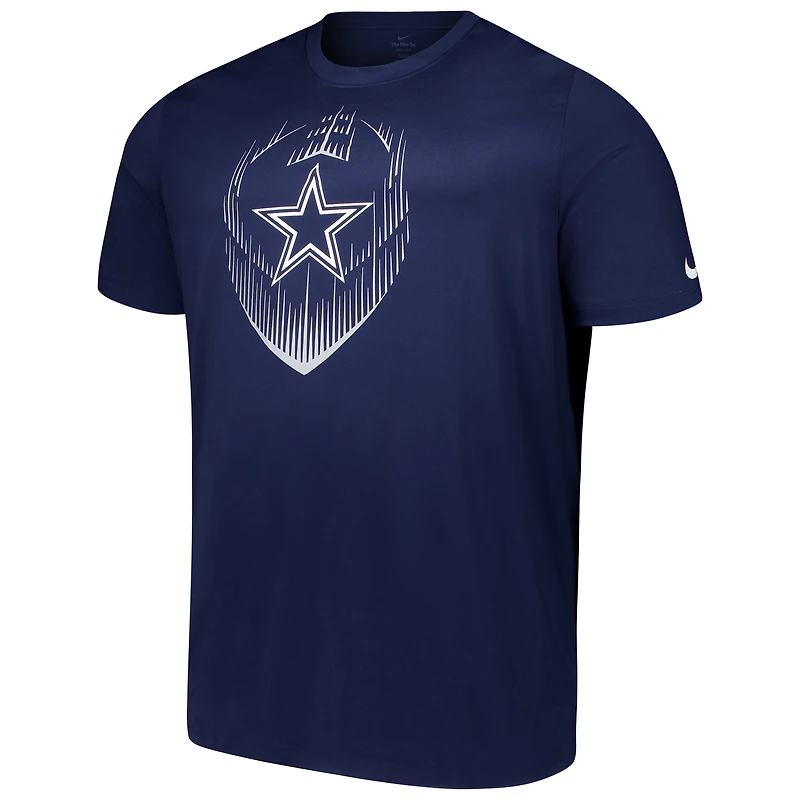 Men's  Nike Navy Dallas Cowboys Big & Tall Blitz Legend Icon T-Shirt