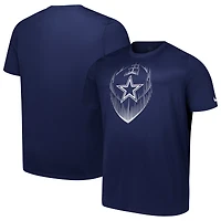 Men's  Nike Navy Dallas Cowboys Big & Tall Blitz Legend Icon T-Shirt