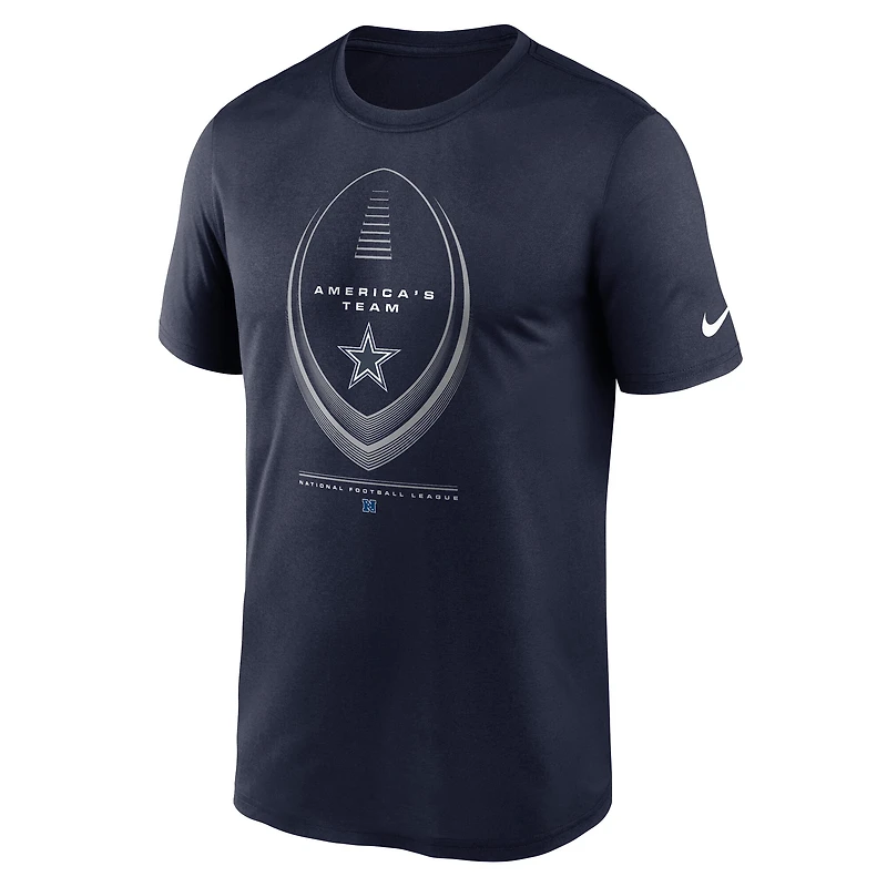 Men's Nike Navy Dallas Cowboys Big & Tall Legend Icon Dri-FIT T-Shirt