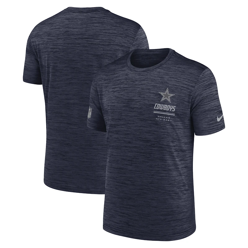 Men's Nike Navy Dallas Cowboys Big & Tall Sideline Velocity Dri-FIT T-Shirt