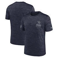 Men's Nike Navy Dallas Cowboys Big & Tall Sideline Velocity Dri-FIT T-Shirt