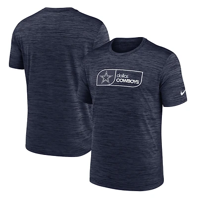 T-shirt Nike Velocity Performance bleu marine Dallas Cowboys pour homme, grande taille