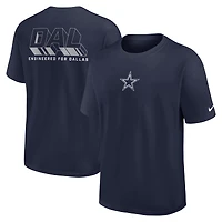 T-shirt Nike bleu marine Dallas Cowboys Dominate The Game Essential Max90 pour homme
