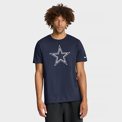 T-shirt Nike bleu marine Dallas Cowboys Essential Logo pour homme