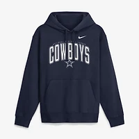 Sweat à capuche polaire Nike Dallas Cowboys Expect Victory Club bleu marine pour homme