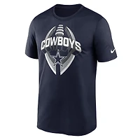 Men's Nike Silver Dallas Cowboys Legend Icon Performance T-Shirt