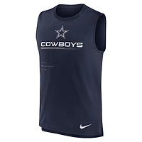 Débardeur Nike Dallas Cowboys Muscle Trainer pour homme - Bleu marine