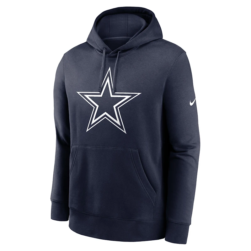 Sweat à capuche Nike bleu marine avec logo du club Dallas Cowboys Primetime pour homme