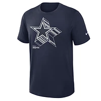 T-shirt Nike bleu marine Dallas Cowboys Primetime Slub Dri-FIT pour homme