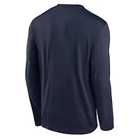 Men's Nike Navy Dallas Cowboys Primetime Legend Icon Performance Long Sleeve T-Shirt