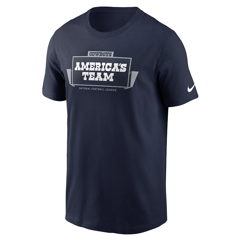 T-shirt Nike bleu marine Dallas Cowboys Primetime Local Essential pour homme