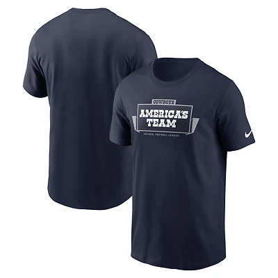 T-shirt Nike bleu marine Dallas Cowboys Primetime Local Essential pour homme