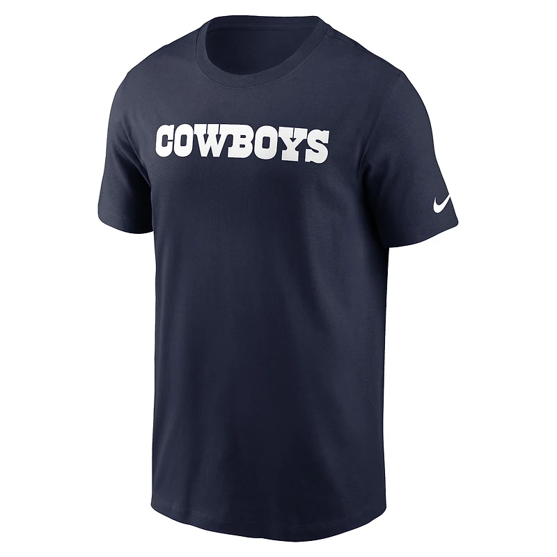 Men's Nike White Dallas Cowboys Primetime Wordmark Essential T-Shirt