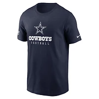 T-shirt pour homme Nike Dallas Cowboys Sideline Performance - Bleu marine