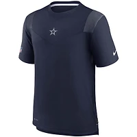 T-shirt Nike Dallas Cowboys Sideline Player UV Performance pour homme - Bleu marine