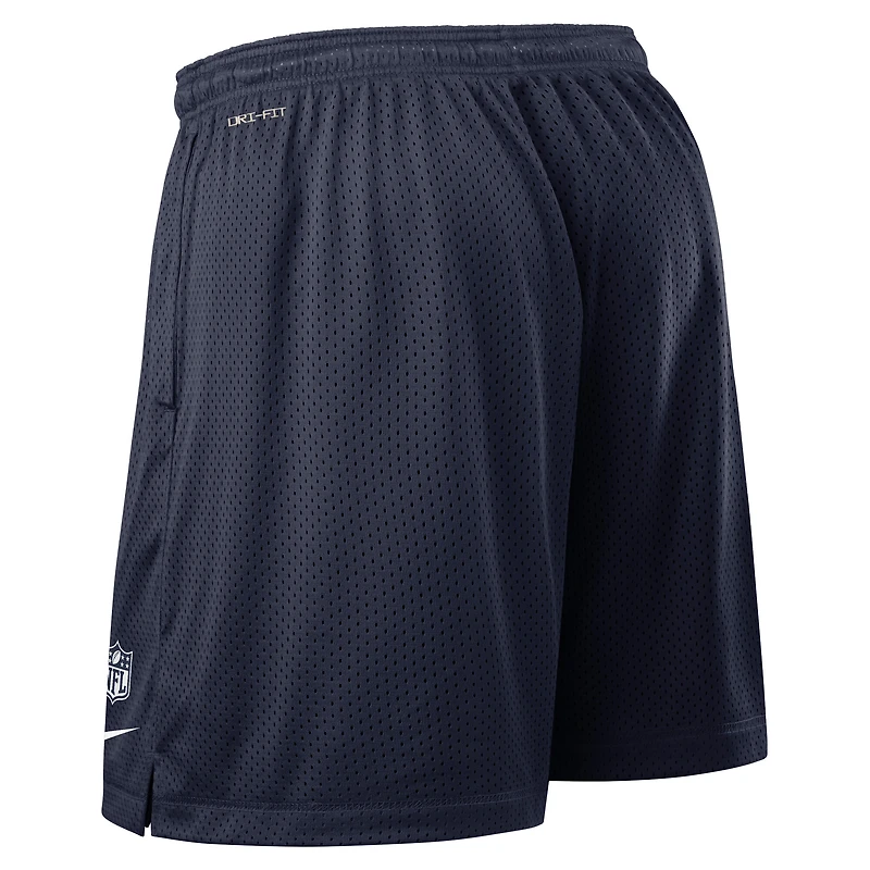 Men's Nike Navy Dallas Cowboys Sideline Reversible Dri-FIT Shorts