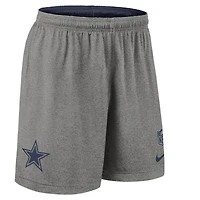 Short de sport réversible Nike bleu marine Dallas Cowboys pour homme