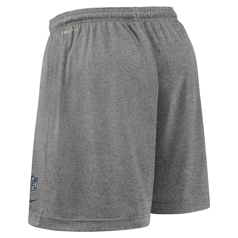 Short de sport réversible Nike bleu marine Dallas Cowboys pour homme