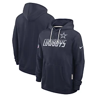 Men's Nike Navy Dallas Cowboys Sideline Standard Issue Dri-FIT Hoodie
