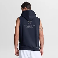 Sweat à capuche sans manches Nike Dallas Cowboys Sideline Standard Issue Dri-FIT bleu marine pour homme