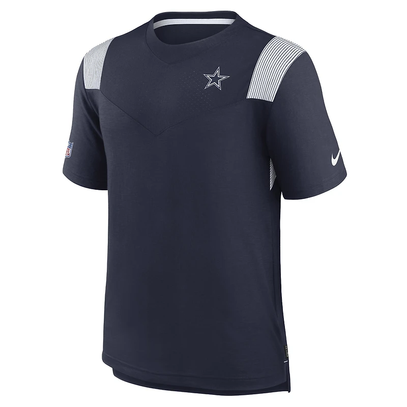 T-shirt Nike Dallas Cowboys Sideline Tonal Logo Performance Player pour homme - Bleu marine