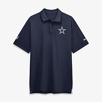 Polo Nike Dri-FIT blanc pour homme, Dallas Cowboys Sideline Tour