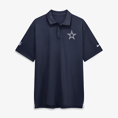 Men's Nike White Dallas Cowboys Sideline Tour Dri-FIT Polo